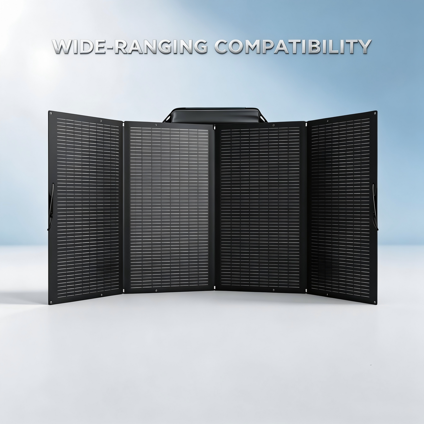 400W Portable Foldable Solar Panel with Stand - IP68 Waterproof