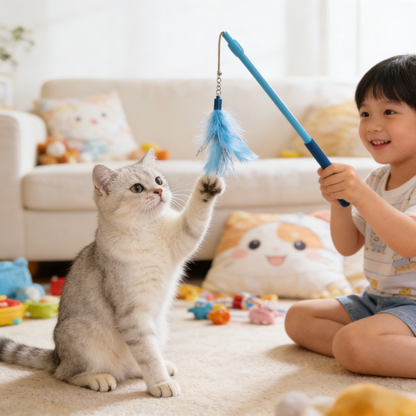 Extendable Feather Wand, Up to 24” Long