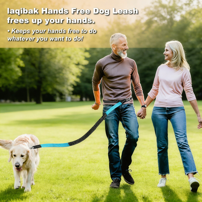 Hands-Free Dog Leash, Adjustable Waist & Bungee Handle